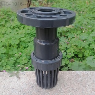 直插式/法兰式DN20/25/32/40塑料底阀UPVC底阀水泵液体单向止回阀