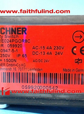议价Euchner 059920 安士能安全开关 TZ1RE024PGOR8C