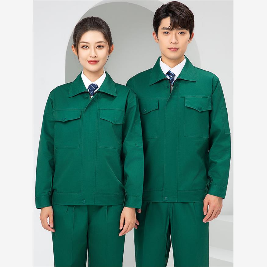 长袖绿色工作服套装园林绿化环卫小区物业保洁工服道路清洁养护服