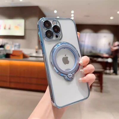 for iphone  11 12 13 14 pro max back case cover with ring stand