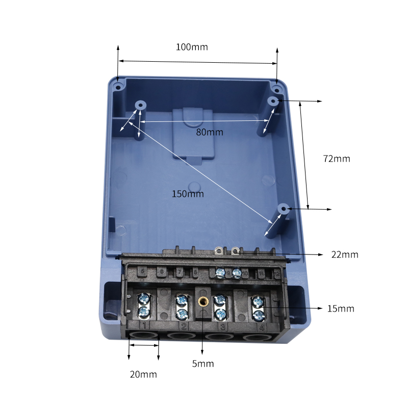 单相预付费电表外壳卡射