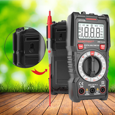 HABOTEST华博HT113A/B/C小型数字万用表防烧数显电工仪表