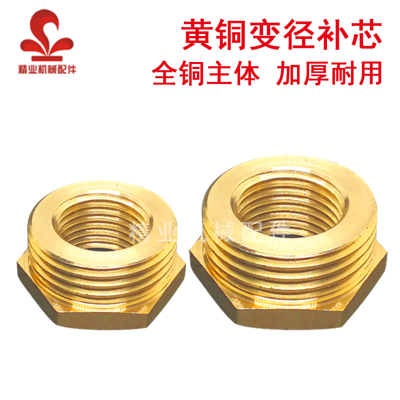 全铜分补芯内外丝压力表