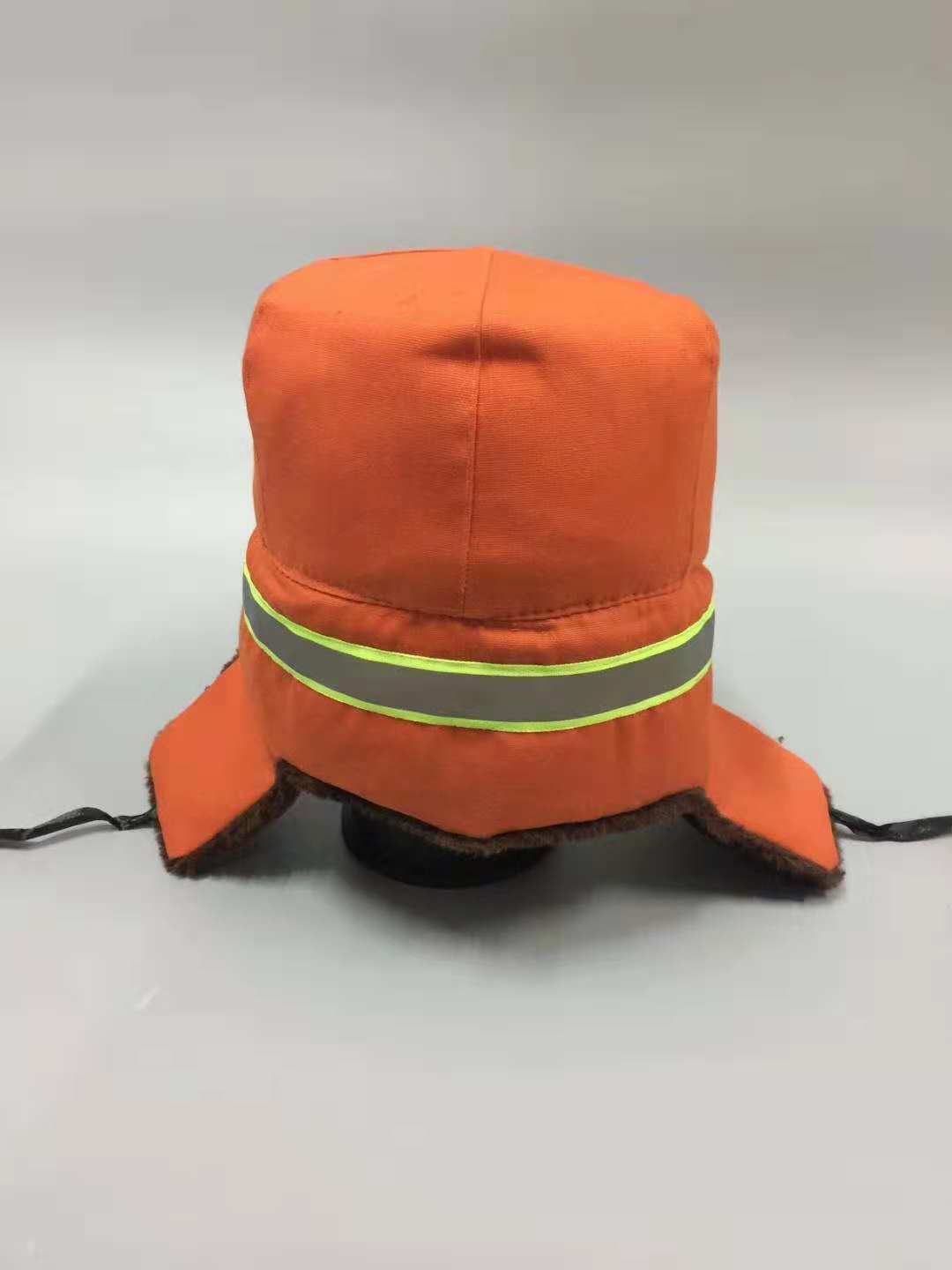 雷锋帽冬季保暖护耳劳保橘色帽子环卫工冬季保暖棉帽防寒登山帽