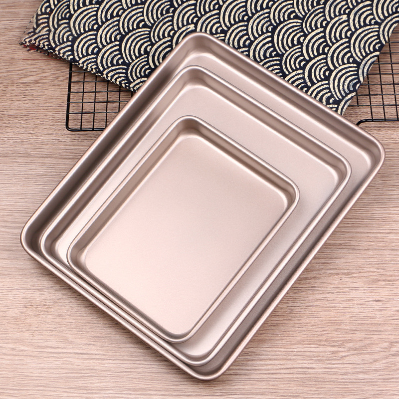 Square Cake Baking Pan Loaf Tray Pie Pizza Bread Bakeware