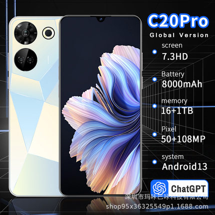 跨境热销camon20 pro智能手机现货安卓2+16G高清外贸6.5寸双卡