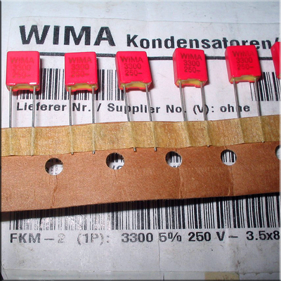 进口德国 WIMA 威马  3300pF  332 3n3 薄膜电容