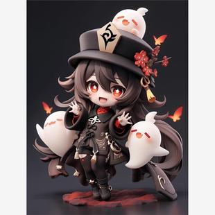 原神游戏周边顽皮Q版小胡桃可爱摆件手办送男生生日礼物公仔雕像