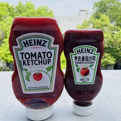 HEINZ tomato ketchup原装进口亨氏番茄酱番茄沙司薯条蘸酱挤压瓶