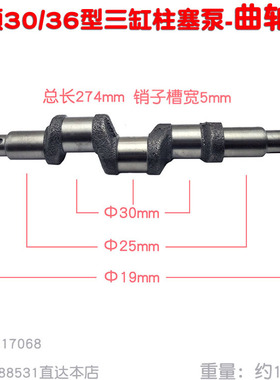 新品海顺HS 30 36 534 Q30型柱塞泵曲轴农用动力打药机喷雾器19mm