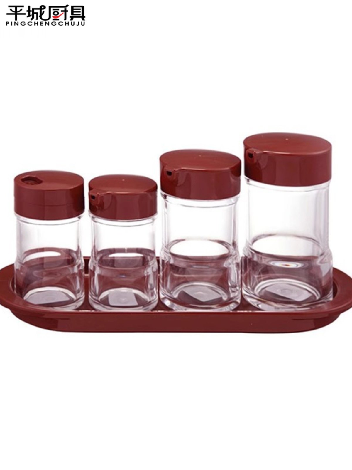 金德醋壶塑料餐厅用装醋的小瓶子饭店套装调料瓶塑料带孔辣椒罐调