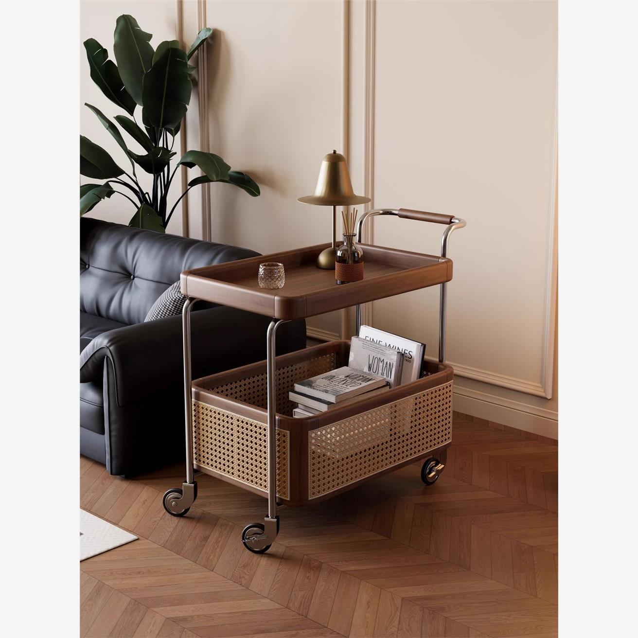 中古风小户型随行茶几可