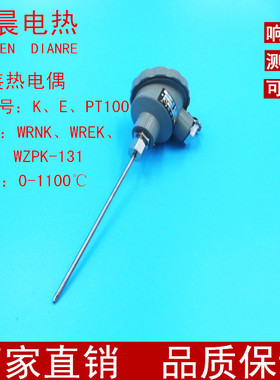 铠装热电偶WRNK-131 可定制E/J/T/PT100等多种型号 探头可弯曲