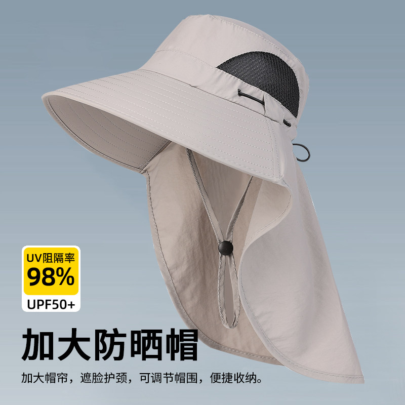 新款防晒帽子夏季男女户