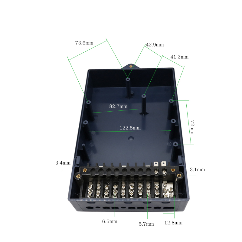 三线四电表盒蓝色小流相