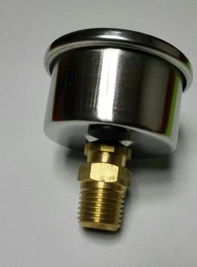 40～47mm 轴向压力表 CE EN837-1 CL.1.6% 0-60bar 900psi npt1/4