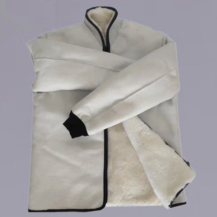 棉袄男士皮毛一体中老年长款