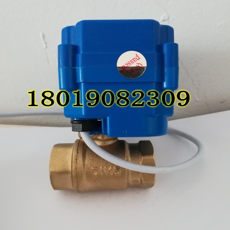 CWX-15N CR02 DC3-6V微型电动球阀DN15 20 25三线两控铜水阀开关