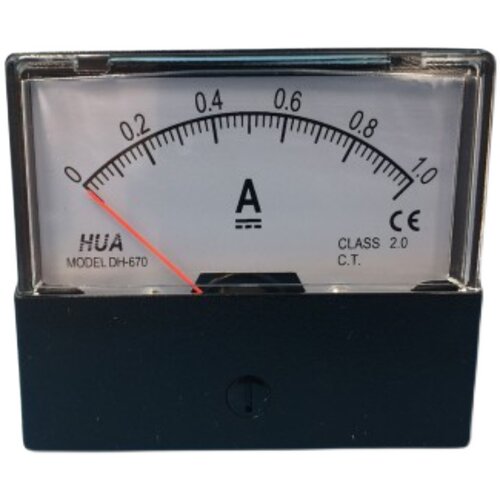 HUA华伟指针式直通电流电压表DH670-DC1A-5A-10A-20A-30A-500V