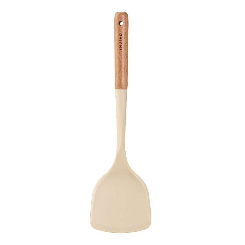 树可硅胶锅铲不粘锅炒菜铲子食品耐高温套装汤勺厨具木柄不伤锅,包装,白板纸,淘宝优惠券,粉丝福利购,淘宝优惠卷