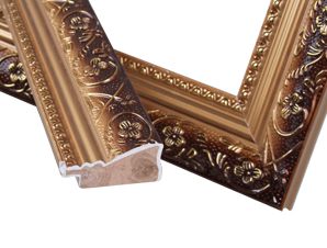 实木十字绣画框镜框木线条框条 301-3金120米/包厂家直销特价