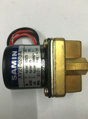 现货韩国SAMIN电磁阀AV21-02-3-A全新原装正品AC220DC24V当天发货