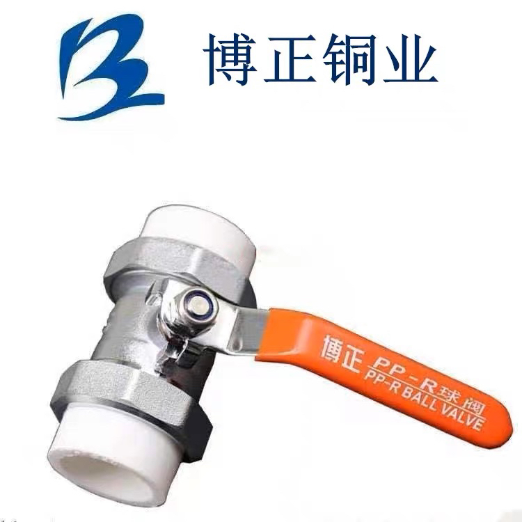 博正活接铜球阀双头热熔