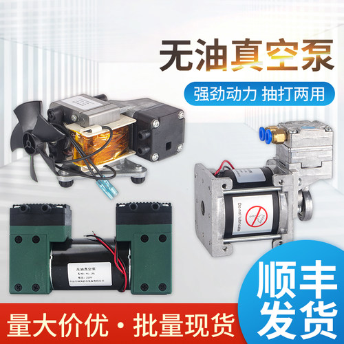 微型真空泵220V直流DC 12V/24V小型电动负压美容仪器气泵打压力泵