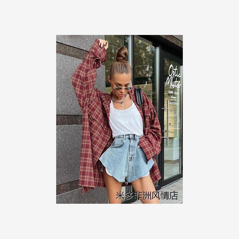 Women'sshirts美式红色