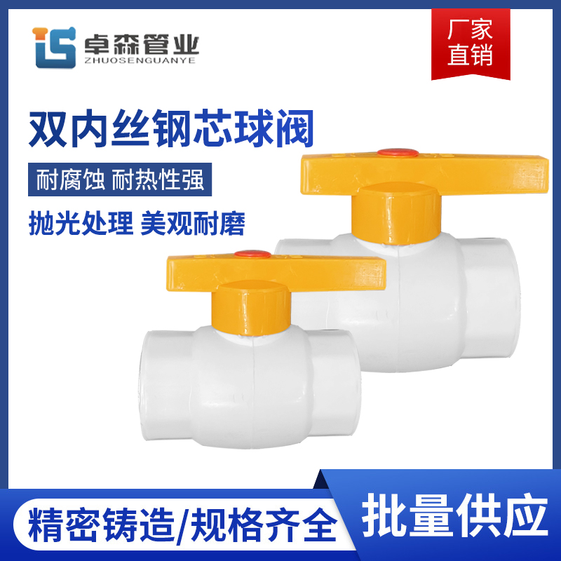 双内丝钢芯球阀分寸牙螺