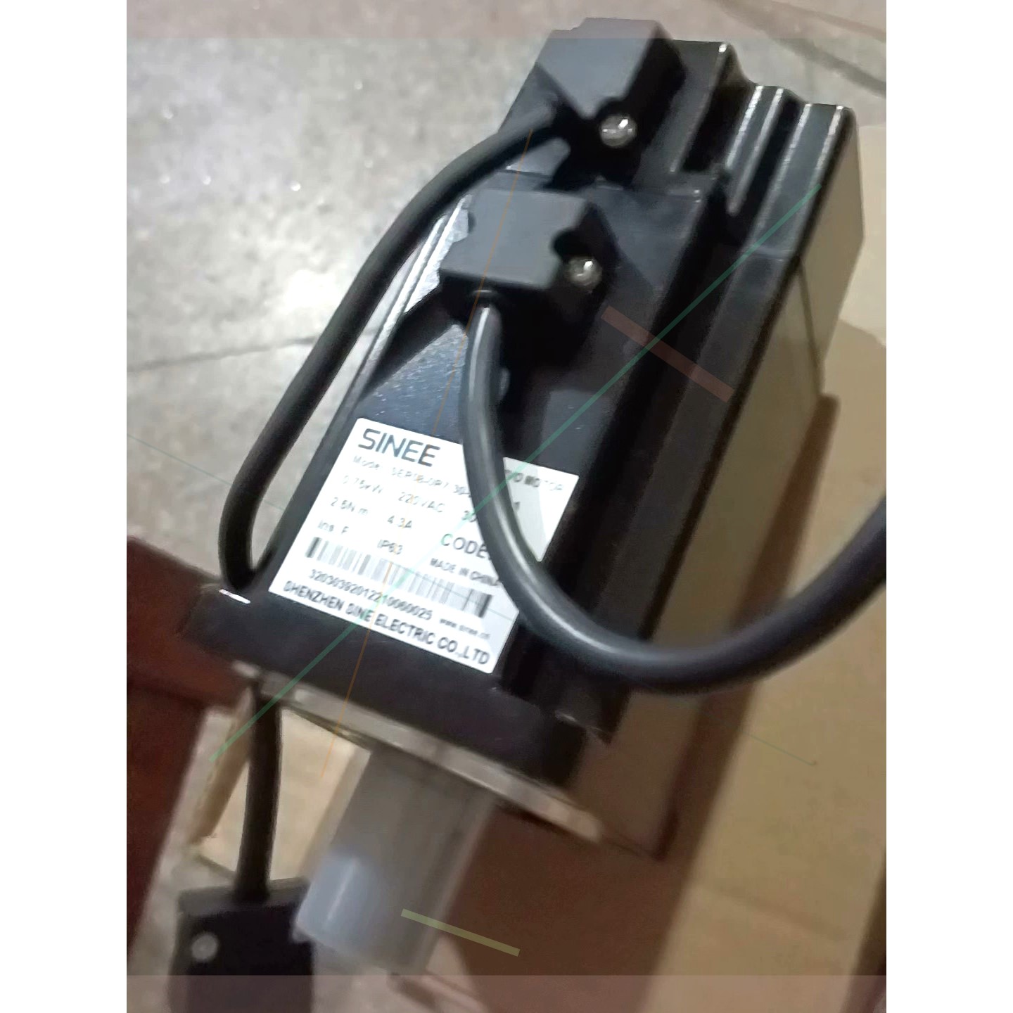 询价议价出全新的SINEE正弦伺服电机多台,SER08-0R7-议价