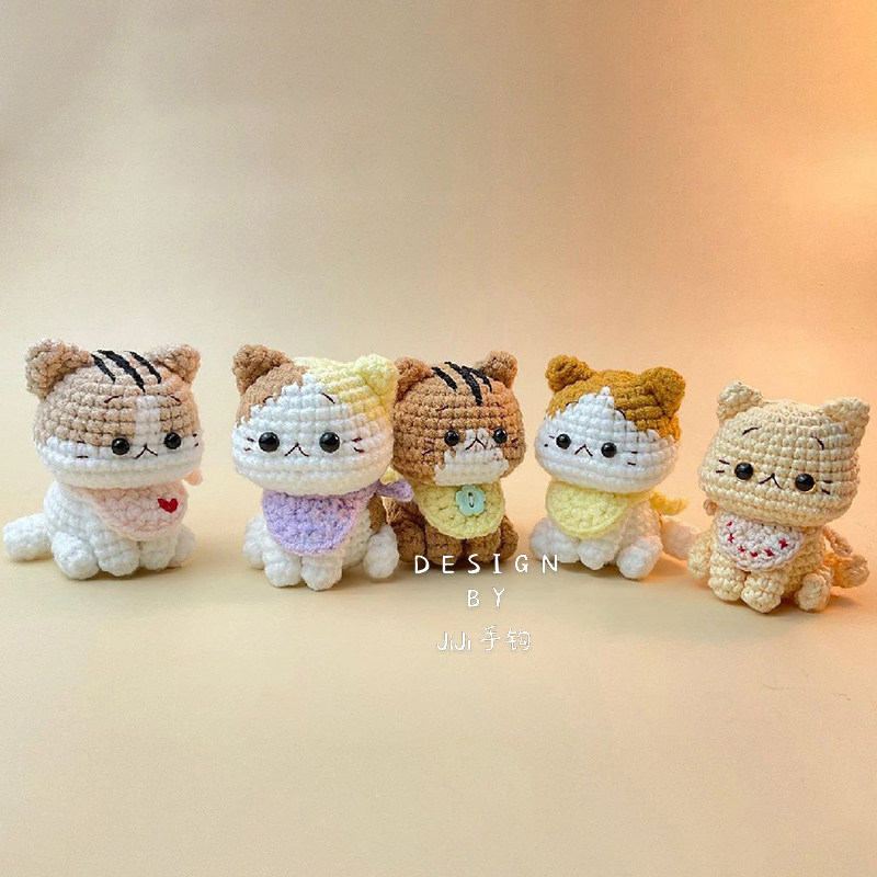 桌面摆件送闺蜜小猫情侣礼物五股线diy编织手工牛奶棉毛线材料包,服饰配件/皮带/帽子/围巾,DIY编织材料包,淘宝优惠券,粉丝福利购,淘宝优惠卷