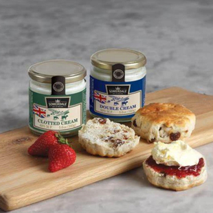 英国德文郡凝脂双德文稀奶油454g浓缩即食涂抹司康clotted cream