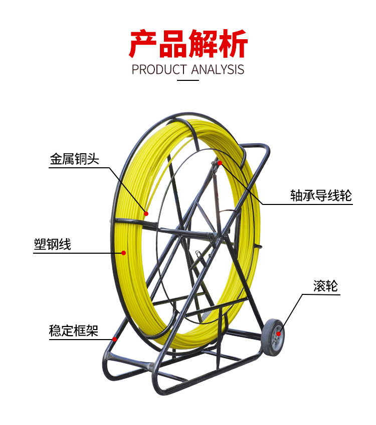 电工穿线神器玻璃钢拉光