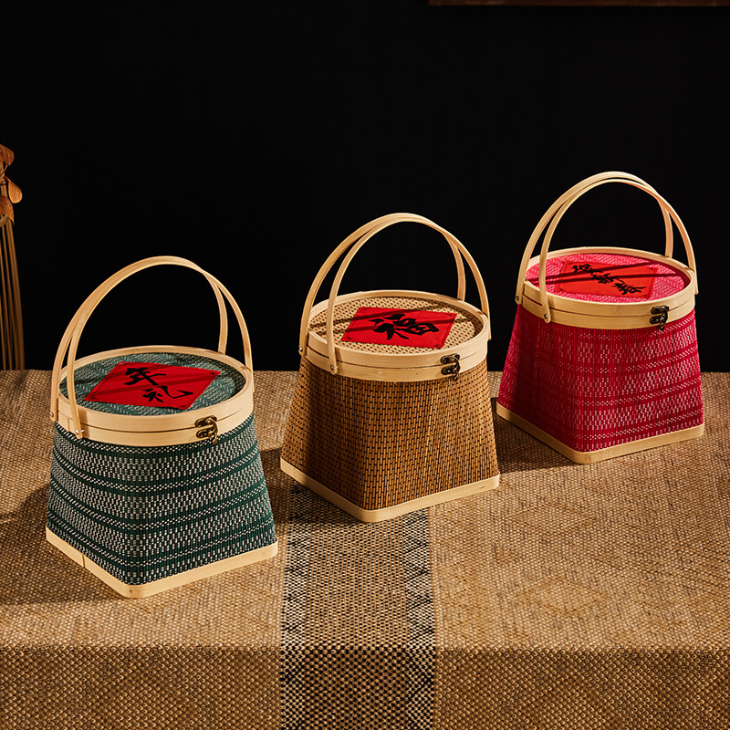 竹篮子月饼粽子鸡蛋水果定制竹筐编织竹编红色手提竹篮礼盒外包装,标准件/零部件/工业耗材,输送带/传送带,淘宝优惠券,粉丝福利购,淘宝优惠卷