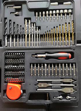 钻头工具109件套PC木工建工开孔器麻花钻头组套工具