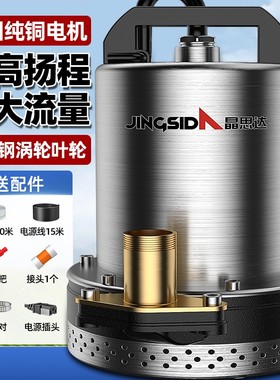 直流潜水泵家用小型12v24v48v60v72v电瓶电动车农用灌溉抽水机