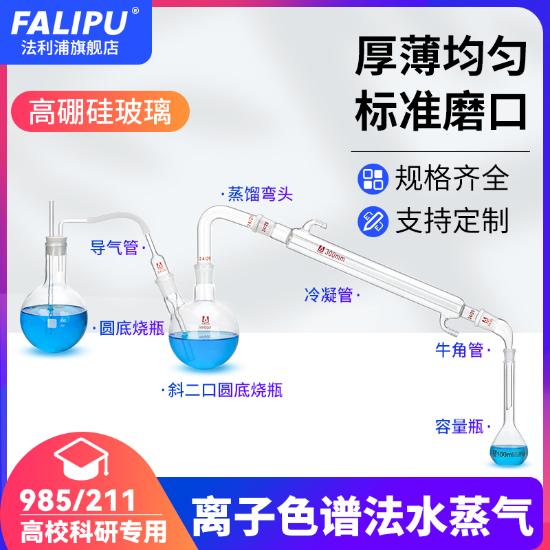 离子色谱法水蒸气蒸馏装置中药药材二氧化硫残留量的测定水蒸气蒸