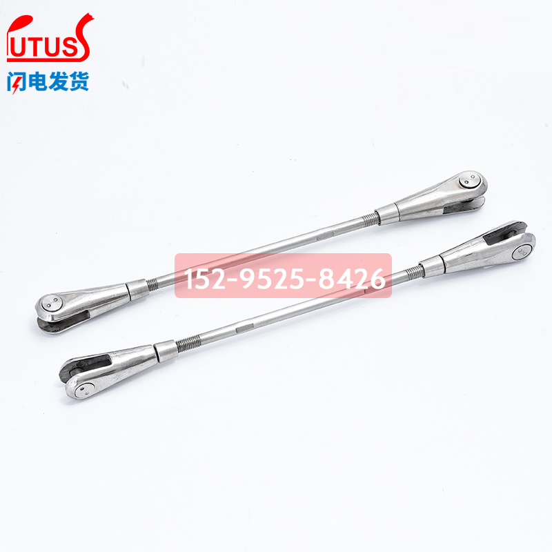 304不锈钢丝绳斜拉杆底座雨棚幕墙拉杆锁头桥梁绳索接线器钢绞线