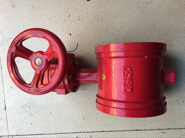 涡轮沟槽信号蝶阀箍消防