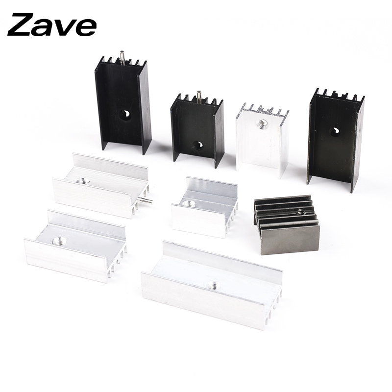 带针散热器铝制散热片TO-220/7805/7812 15*10*16/20/25/30/35mm