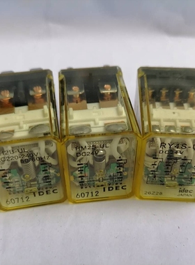 IDEC和泉中间继电器RH2B-UL RM2S-UL RY4S-UL电磁220VAC DC24V8脚