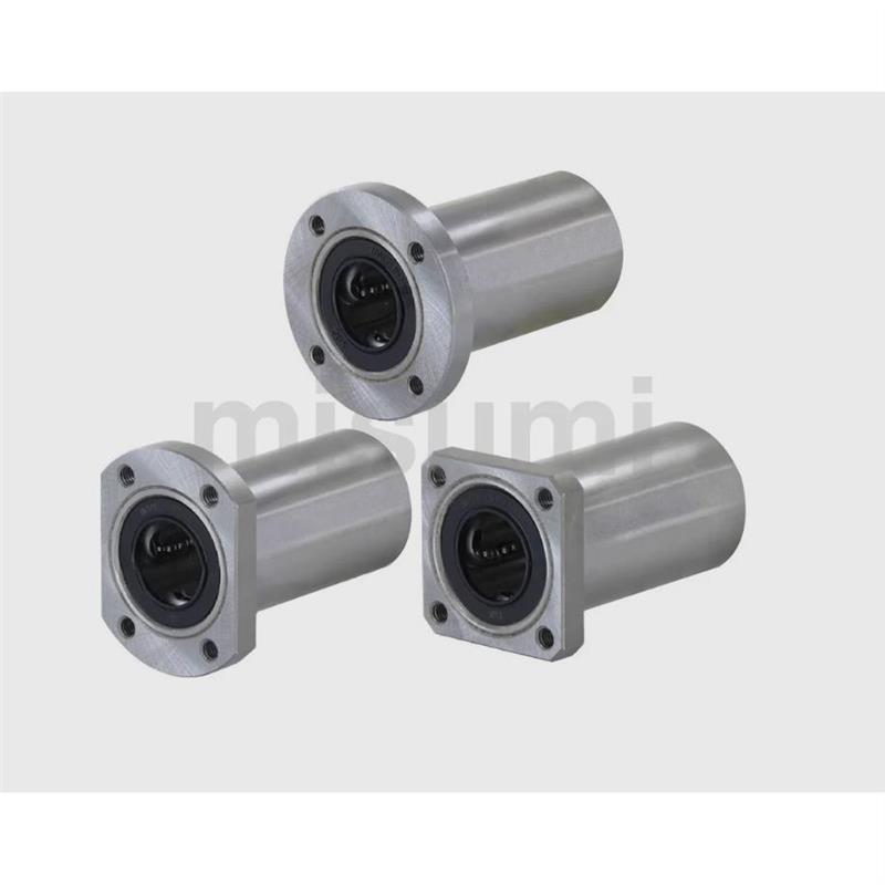 LHFCDM带切边法兰直线轴承LHFCD10 12 16 20 25中型长度螺纹一体