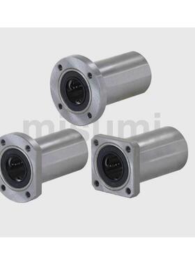 LHFCDM带切边法兰直线轴承LHFCD10 12 16 20 25中型长度螺纹一体