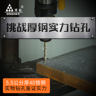 转头木工手电钻不锈钢含钴加长钻头麻花钻头1 绿林钻头套装 10mm