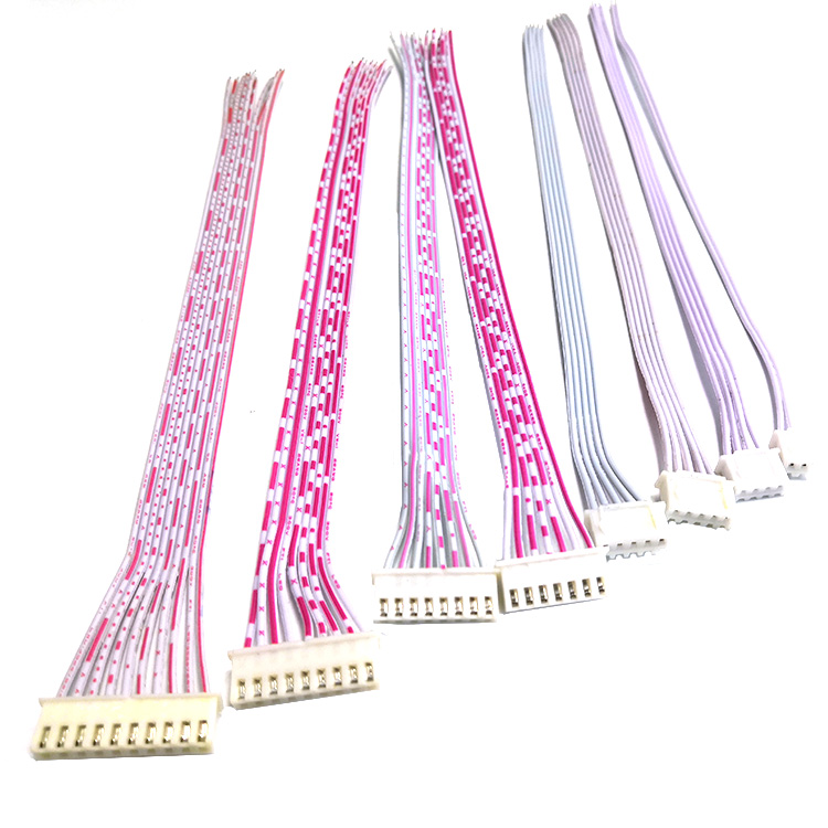 XH-2.54 红白 单头镀锡线 连接线 2P3P4P5P6P7P8P10P端子线