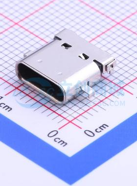 USB3.1 Type-C连接器 24P母座 TYPE-C-31-M-01 前插后贴 韩国韩荣