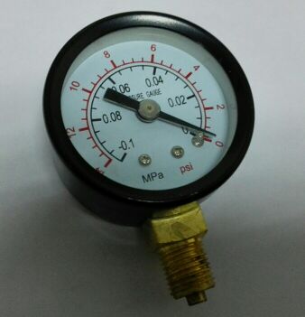 小真空表 z-40 -0.1～0mpa -14～0psi 负压表 真空计 40MM