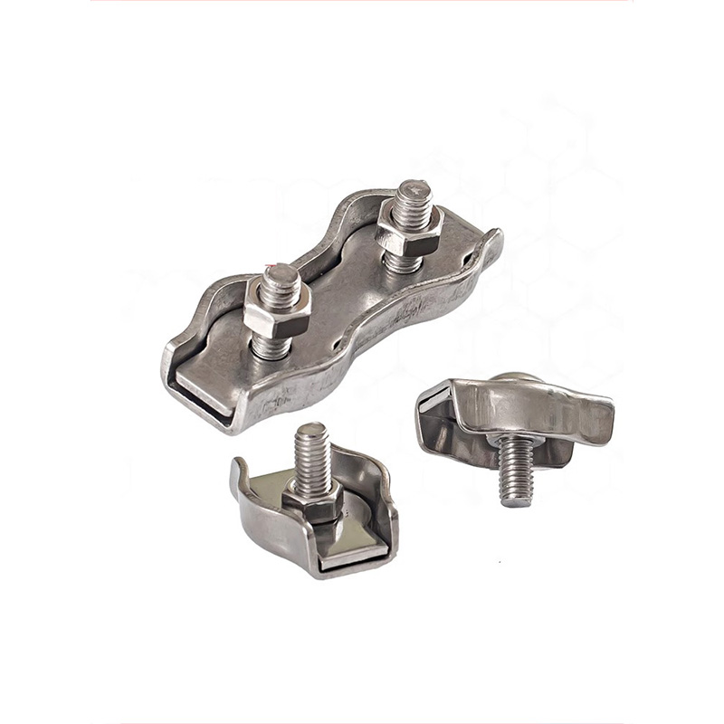 镀锌不锈钢丝绳夹头卡轧