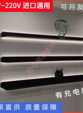 铝合金发光置物架层板摆